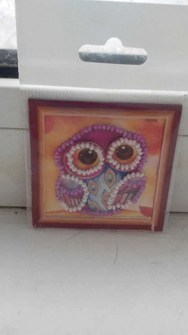 Magnets Bead Embroidery Kit Mini Magnets Bead embroidery kit Owl – 1
