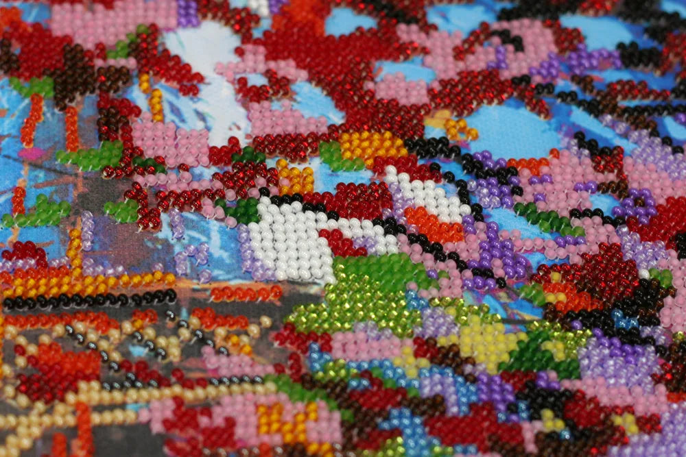 Bead Embroidery Kit Main Bead Embroidery Kit In the colors of autumn