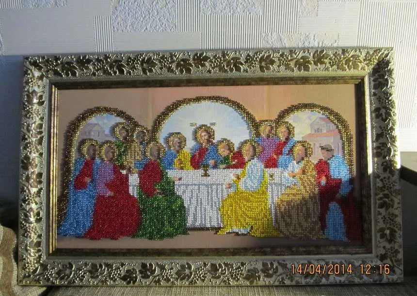 Bead Embroidery Kit Main Bead Embroidery Kit The last supper
