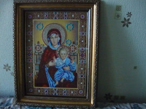 Bead Embroidery Kit Main Bead Embroidery Kit Wedding Icon – The Holy Mother of God