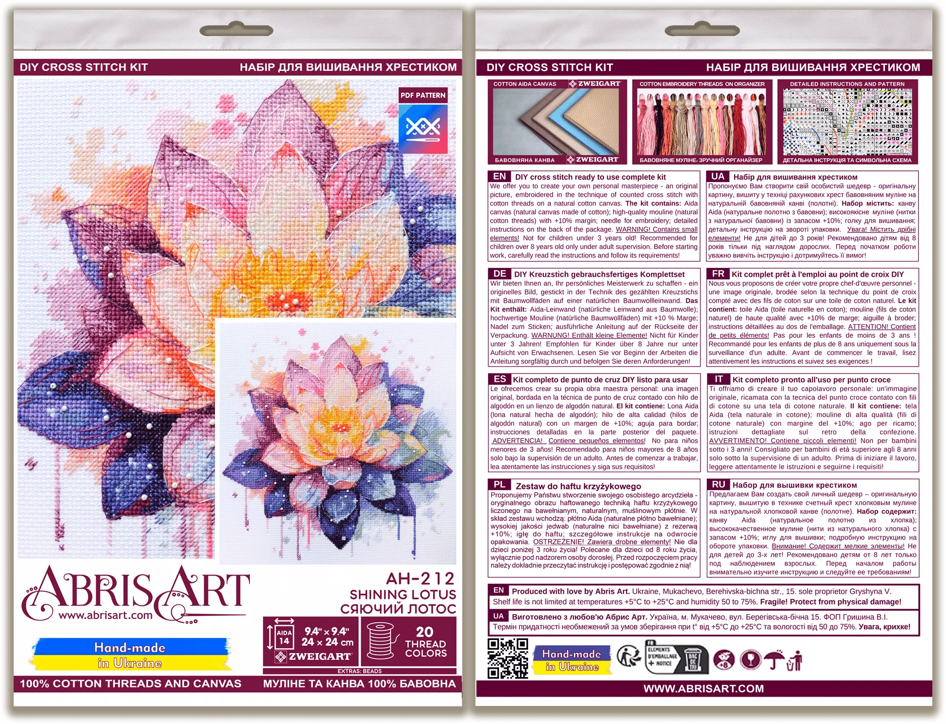 Cross Stitch Kit Cross-stitch kits Shining lotus