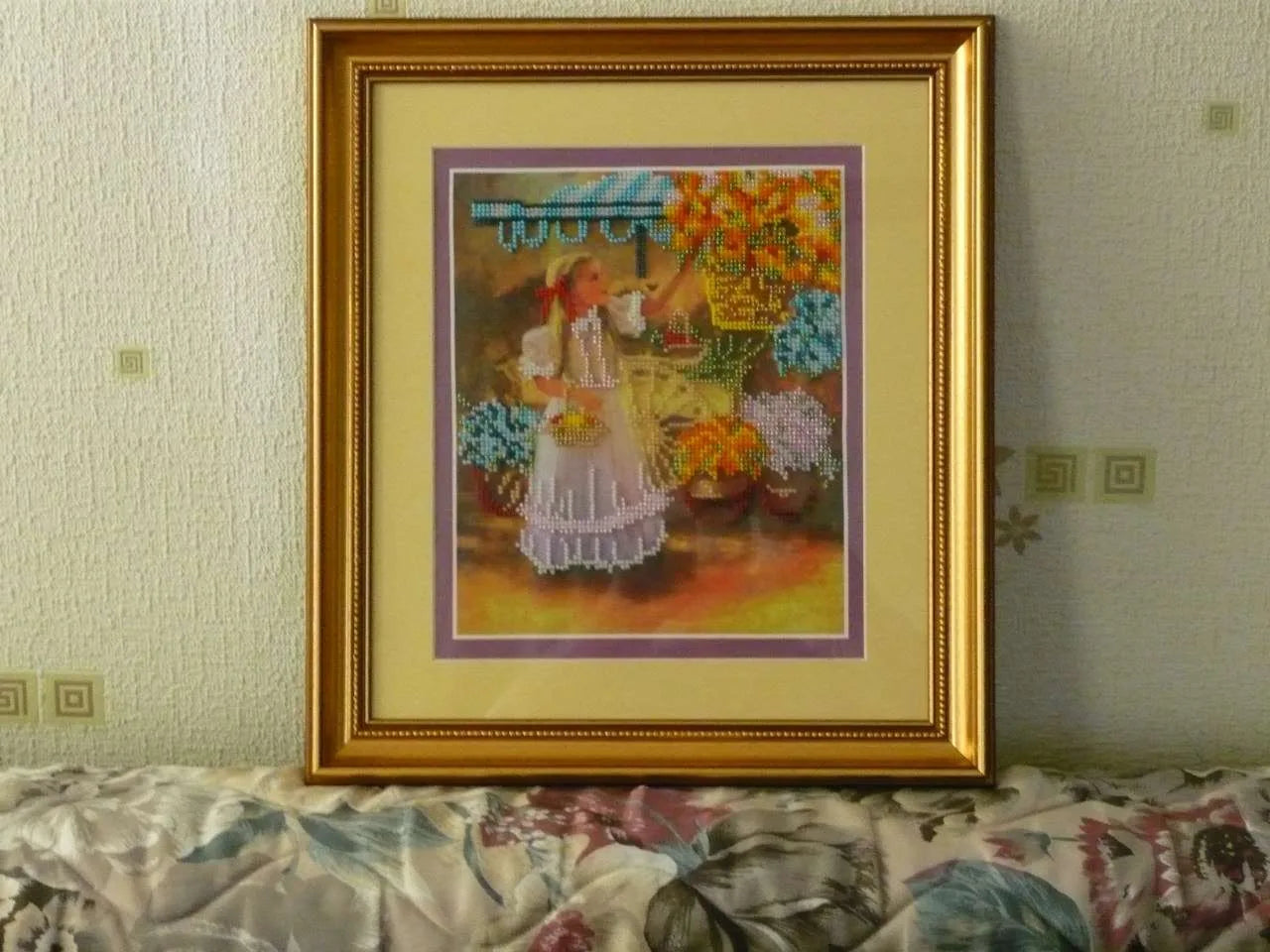 Bead Embroidery Kit Main Bead Embroidery Kit The little flower girl
