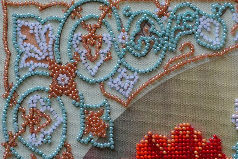 Bead Embroidery Kit Main Bead Embroidery Kit Poppies and buldenezh