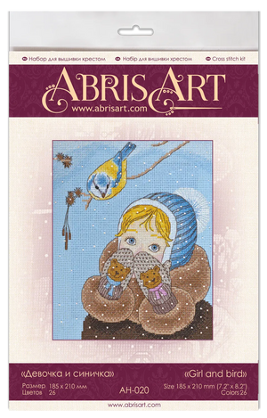 Cross Stitch Kit Cross-stitch kits Girl and bird