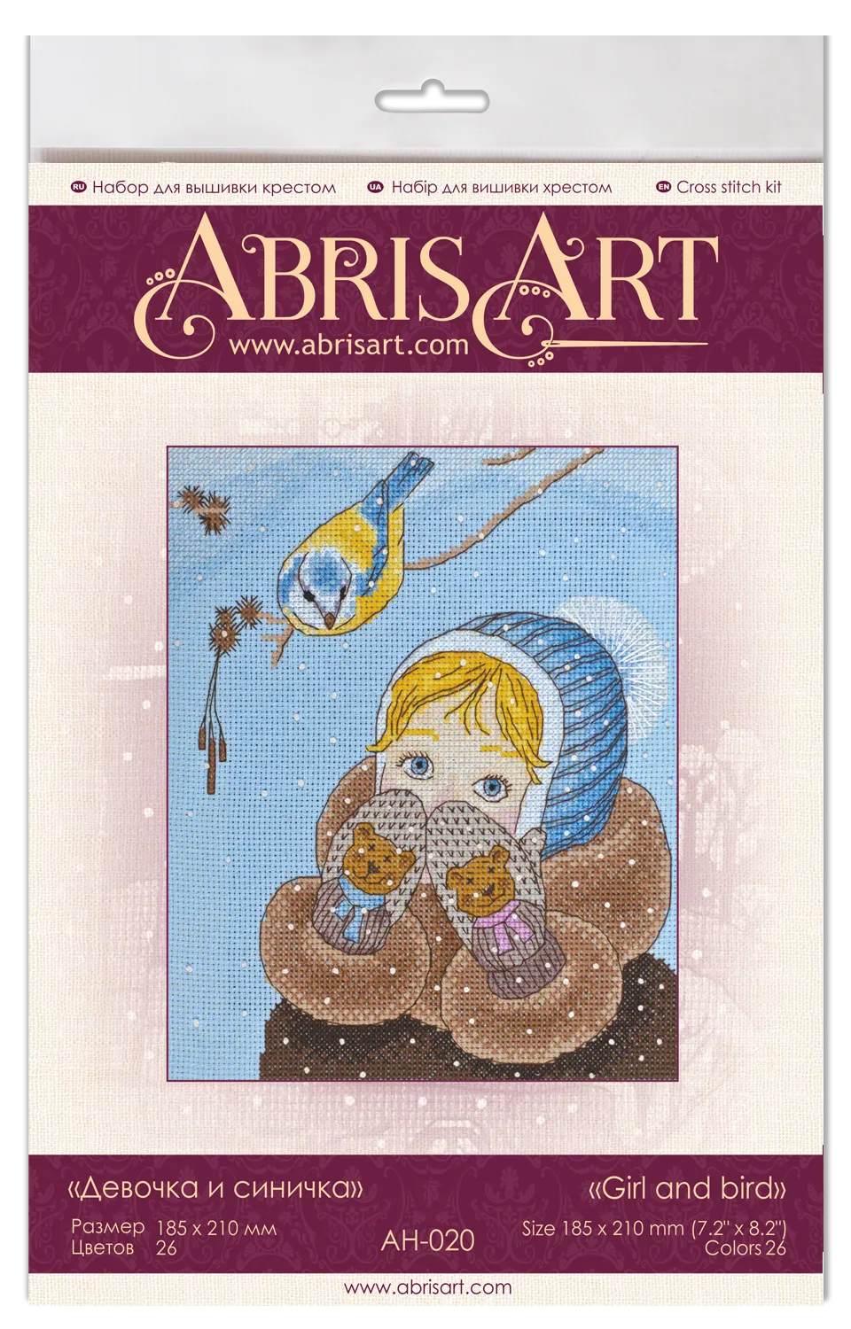 Cross Stitch Kit Cross-stitch kits Girl and bird