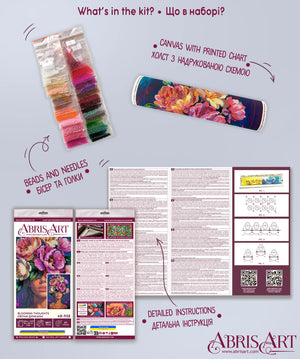 Bead Embroidery Kit Main Bead Embroidery Kit Blooming Thoughts