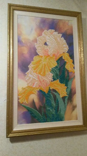 Bead Embroidery Kit Main Bead Embroidery Kit Amber Snow