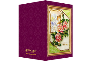Postcards Bead Embroidery Kit Postcard Bead embroidery kit Happy Wedding – 1