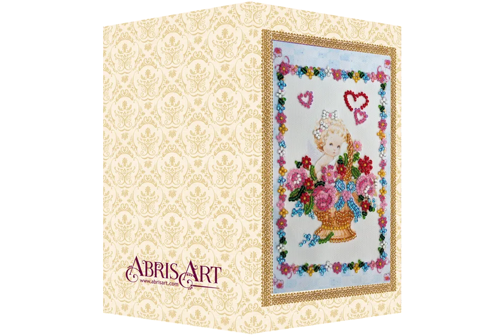 Postcards Bead Embroidery Kit Postcard Bead embroidery kit Flowers by angel