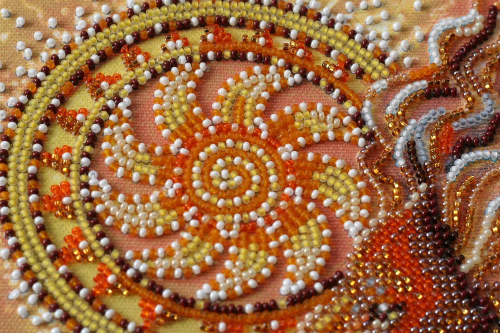 Bead Embroidery Kit Mid-sized bead embroidery kit Sunny lion