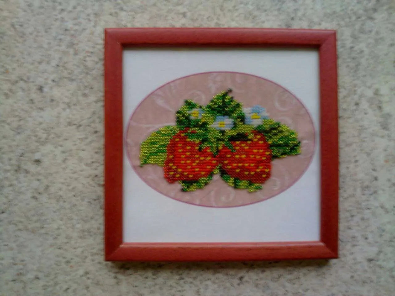 Bead Embroidery Kit Mini Bead embroidery kit Strawberry