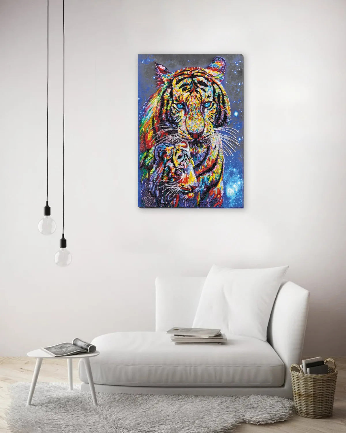 Bead Embroidery Kit Main Bead Embroidery Kit Colored tigers