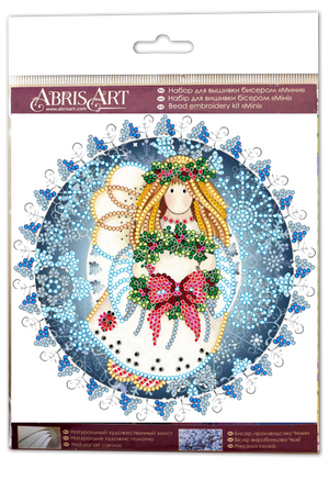 Bead Embroidery Kit Mini Bead embroidery kit Christmas angel