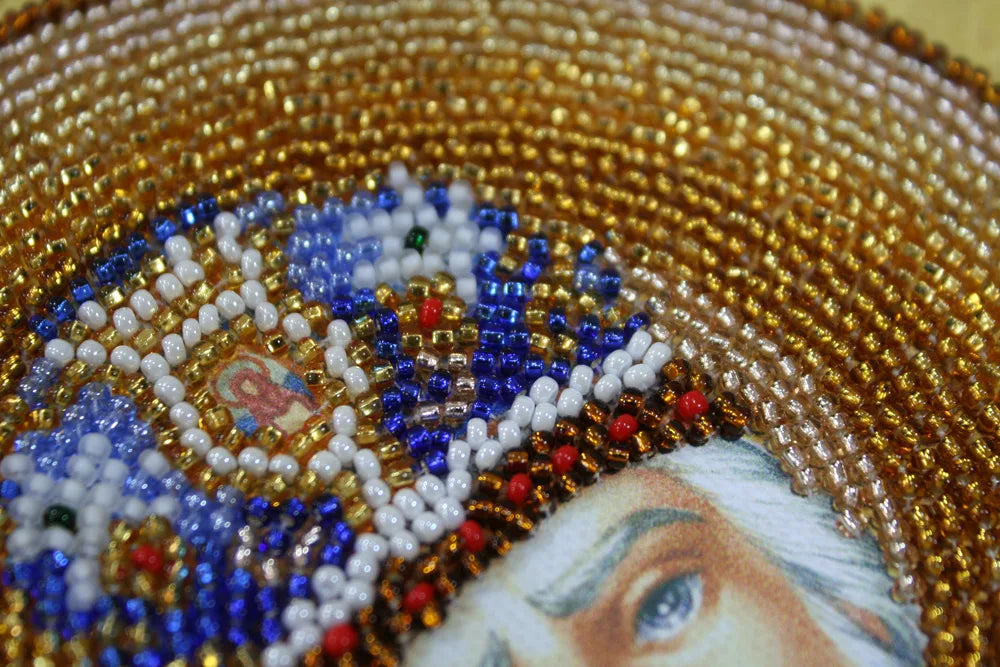 Bead Embroidery Kit Main Bead Embroidery Kit Home iconostasis «Nicholas the Wonderworker»