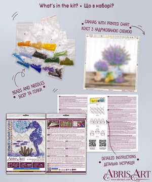 Bead Embroidery Kit Mid-sized bead embroidery kit At the bottom of the sea