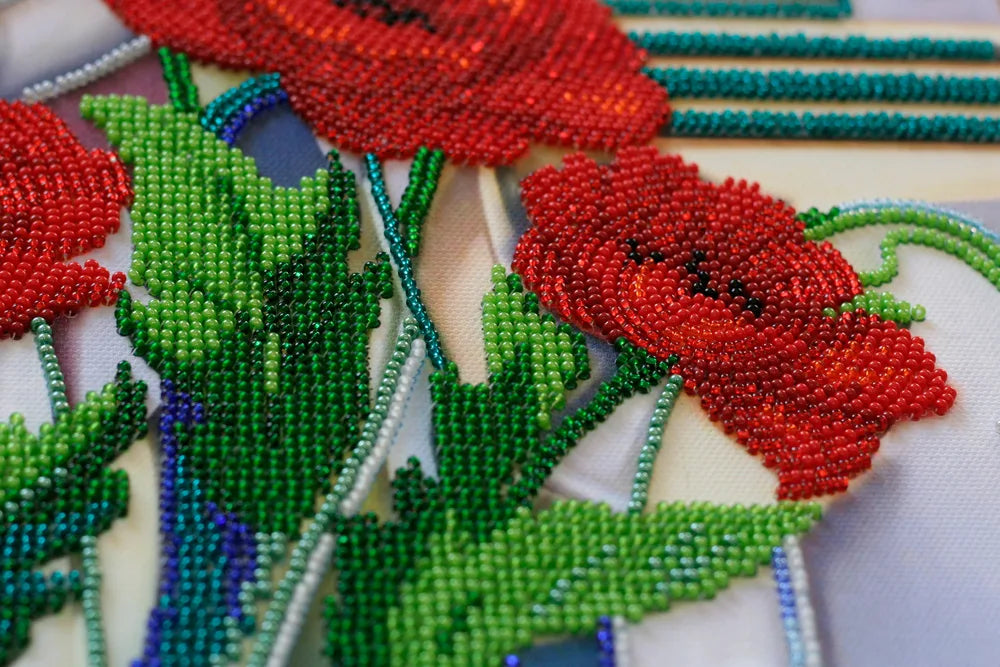 Bead Embroidery Kit Main Bead Embroidery Kit Morpheus Flowers