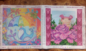 Bead Embroidery Kit Mini Bead embroidery kit Rose fairy