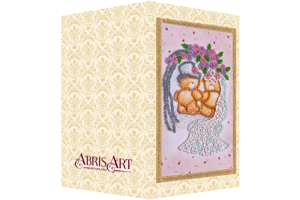 Postcards Bead Embroidery Kit Postcard bead embroidery kits Happy Wedding – 5