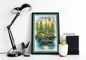 Cross Stitch Kit Cross-stitch kits Silence in tha forest