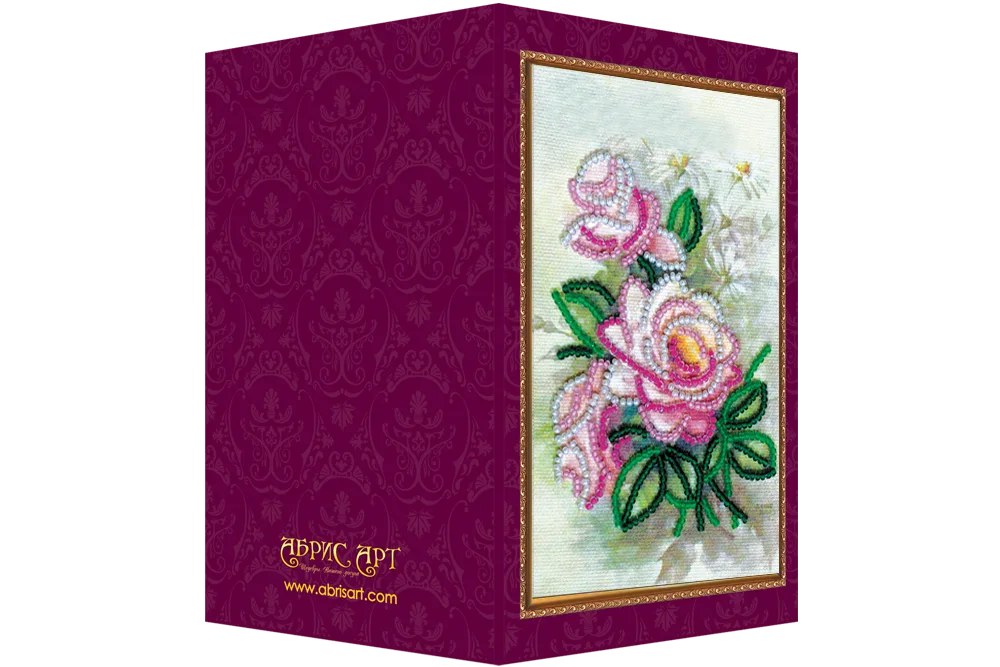 Postcards Bead Embroidery Kit Postcard Bead embroidery kit Happy Anniversary – 1