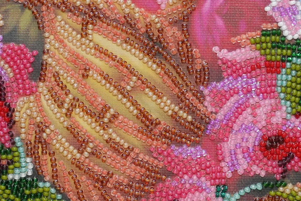Bead Embroidery Kit Main Bead Embroidery Kit Pink tenderness
