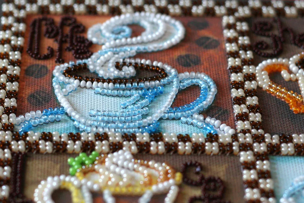 Bead Embroidery Kit Main Bead Embroidery Kit Coffee map