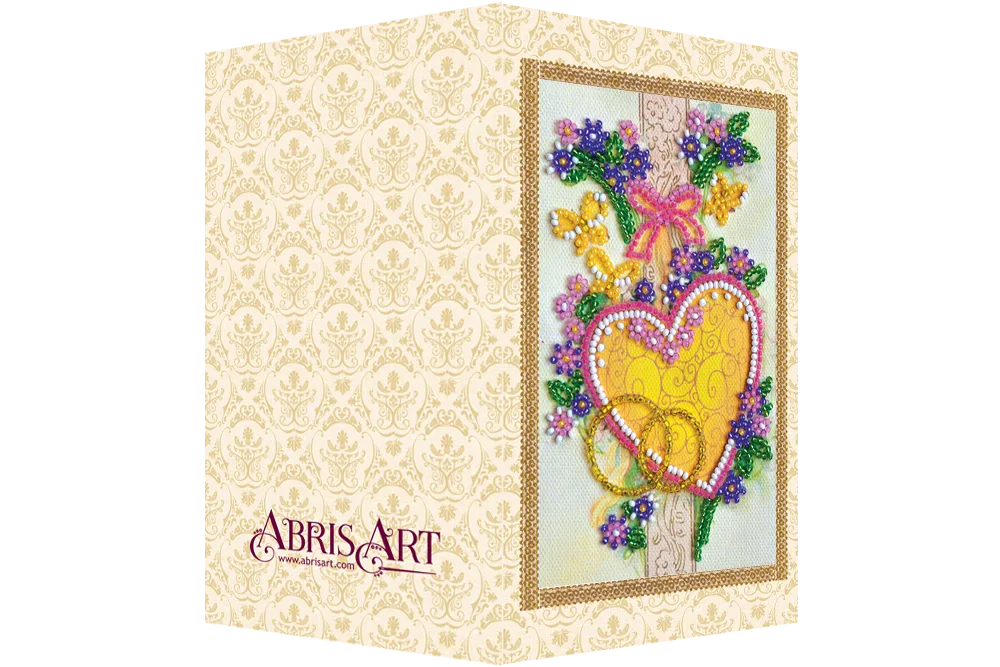 Postcards Bead Embroidery Kit Postcard bead embroidery kits Happy Wedding – 4