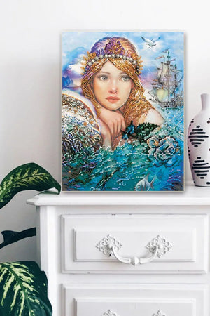 Bead Embroidery Kit Main Bead Embroidery Kit Mermaid