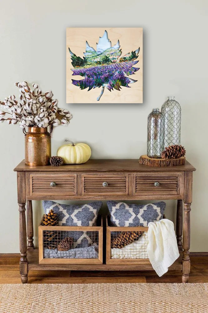 Bead Embroidery Kit Creativity kits/Bead embroidery kits with a wooden frame Fields of Provence