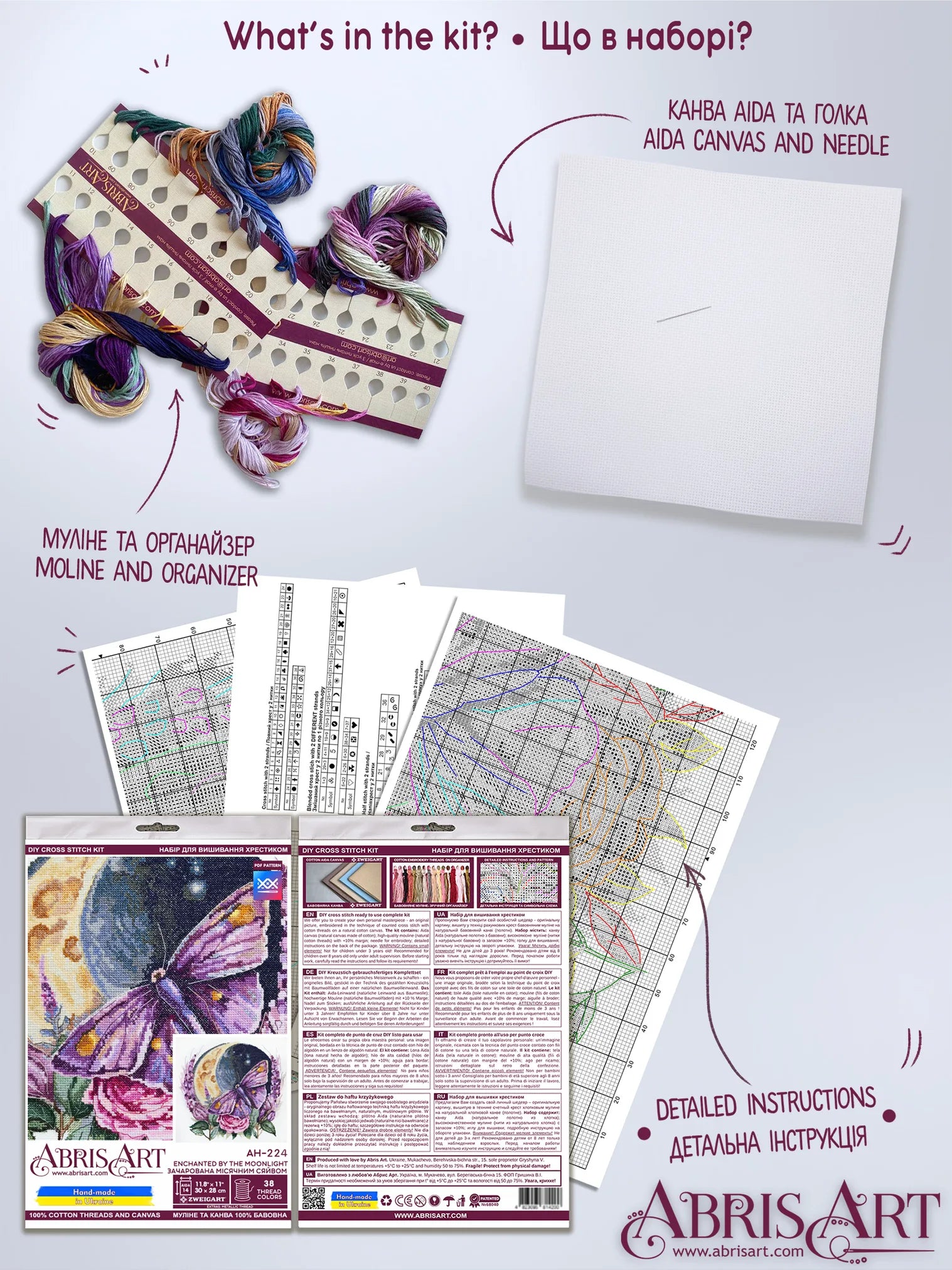 Cross Stitch Kit Cross-stitch kits Enchanted by the moonlight