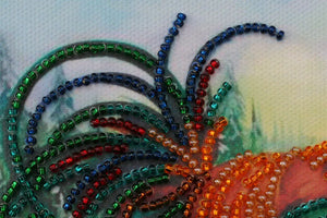 Bead Embroidery Kit Mini Bead embroidery kit Happy Christmas