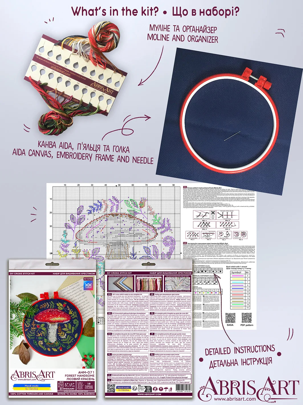 Cross Stitch Kit Cross-stitch kits Forest handsome