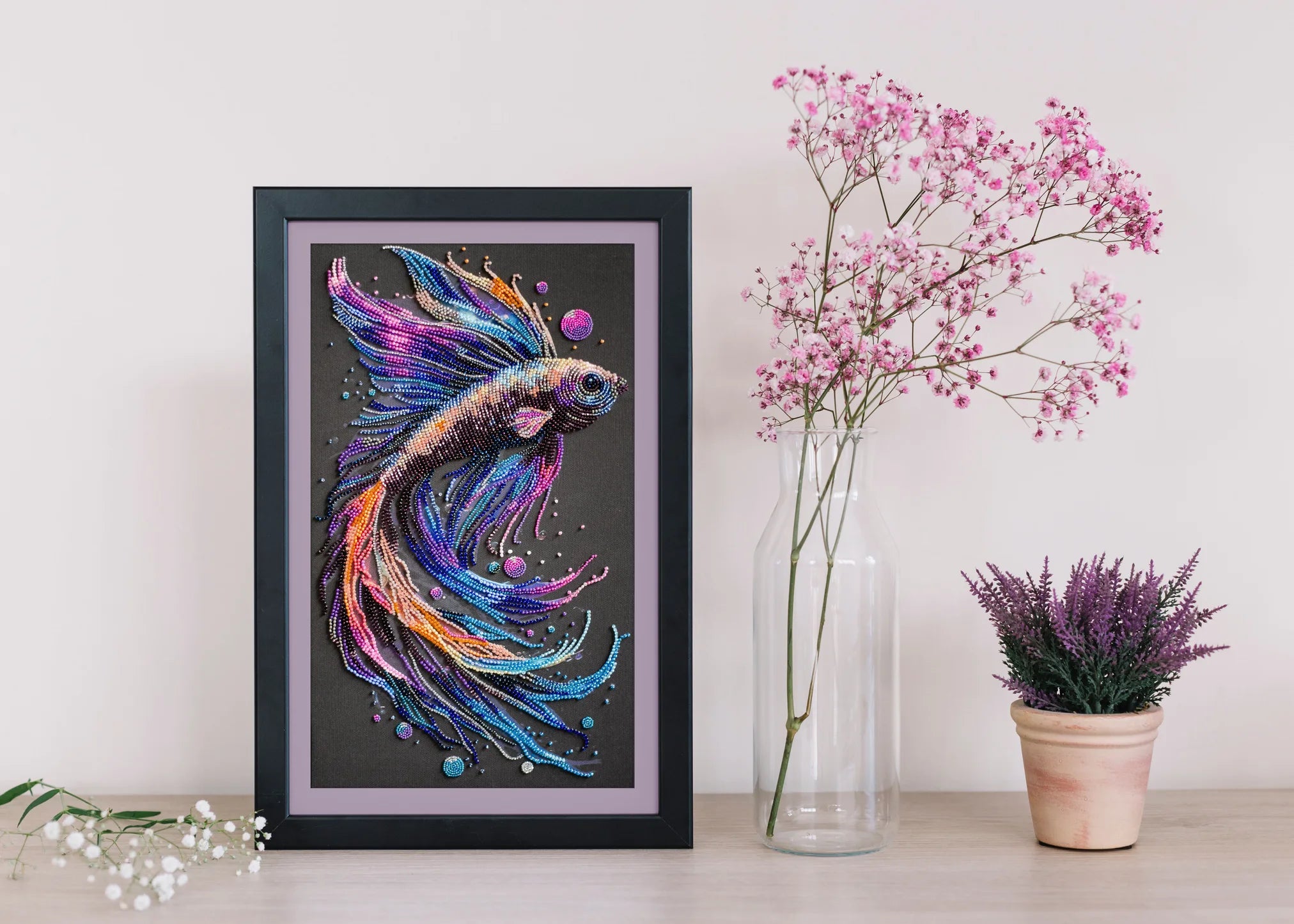 Bead Embroidery Kit Main Bead Embroidery Kit Waves of Color