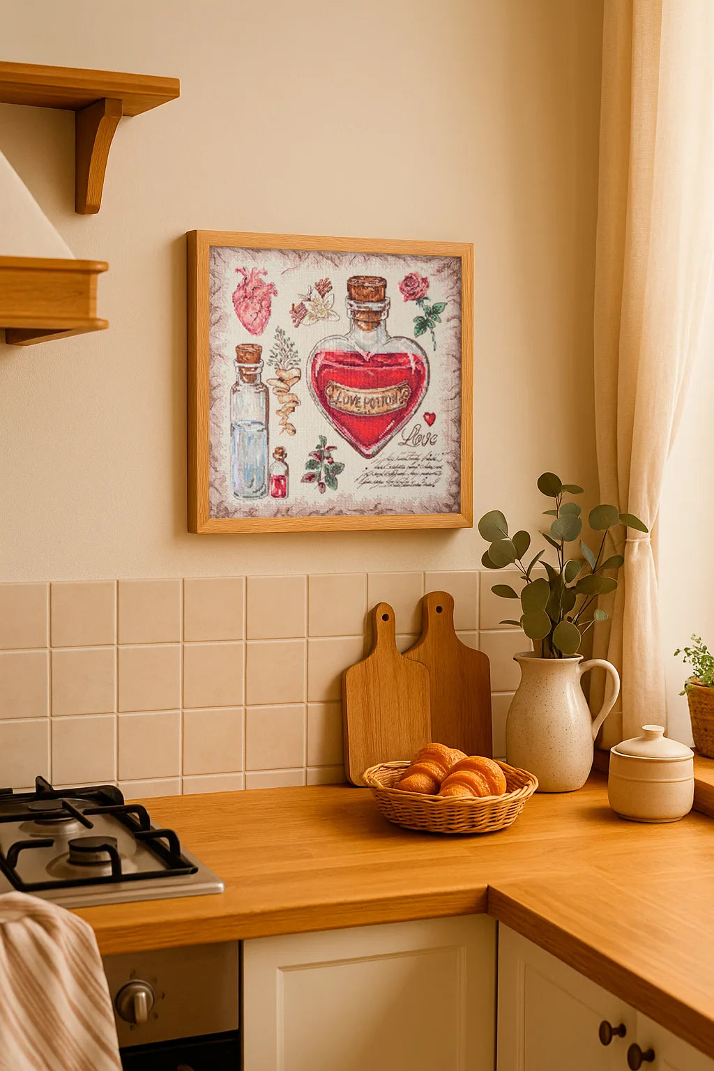 Cross Stitch Kit Cross-stitch kits Recipe for love