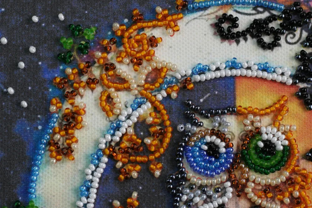 Bead Embroidery Kit Mini Bead embroidery kit Day and night