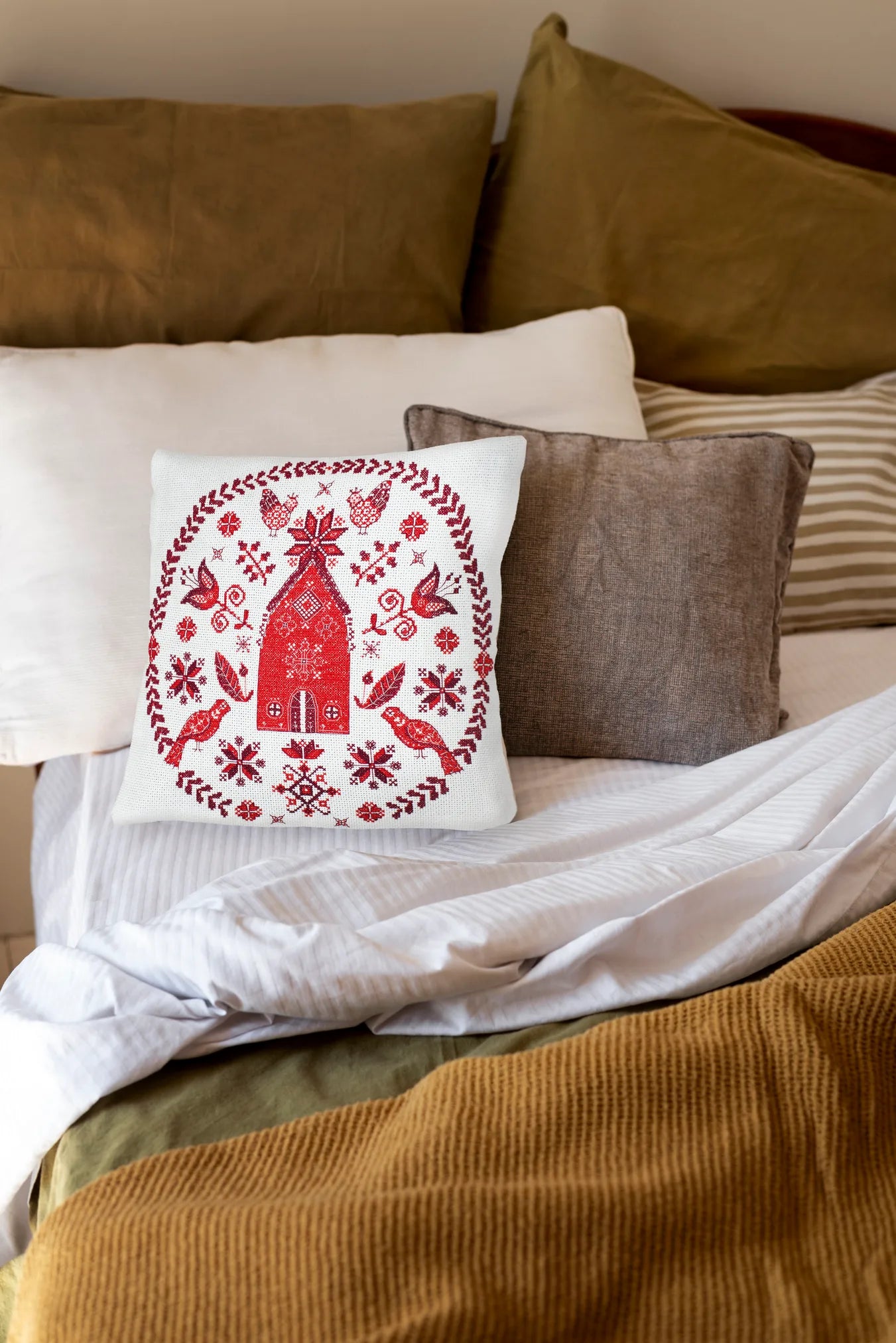 Cross Stitch Kit For Cushion Cross-stitch kits Cozy