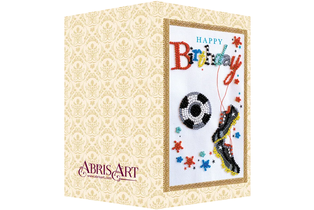 Postcards Bead Embroidery Kit Postcard Bead embroidery kit To my footballer