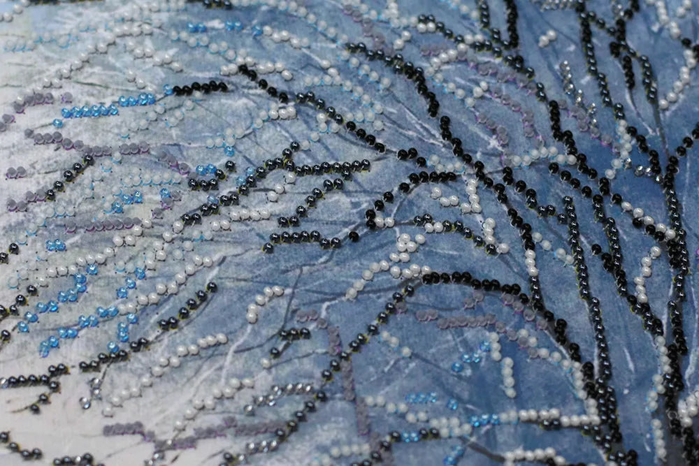 Bead Embroidery Kit Main Bead Embroidery Kit Snowstorm