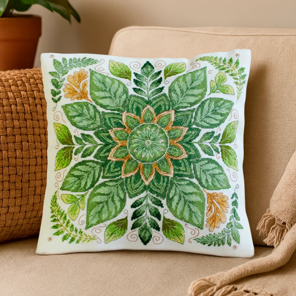 Cross Stitch Kit For Cushion Cross-stitch kits Dance of the leaves