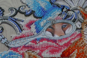 Bead Embroidery Kit Main Bead Embroidery Kit Foxy holiday