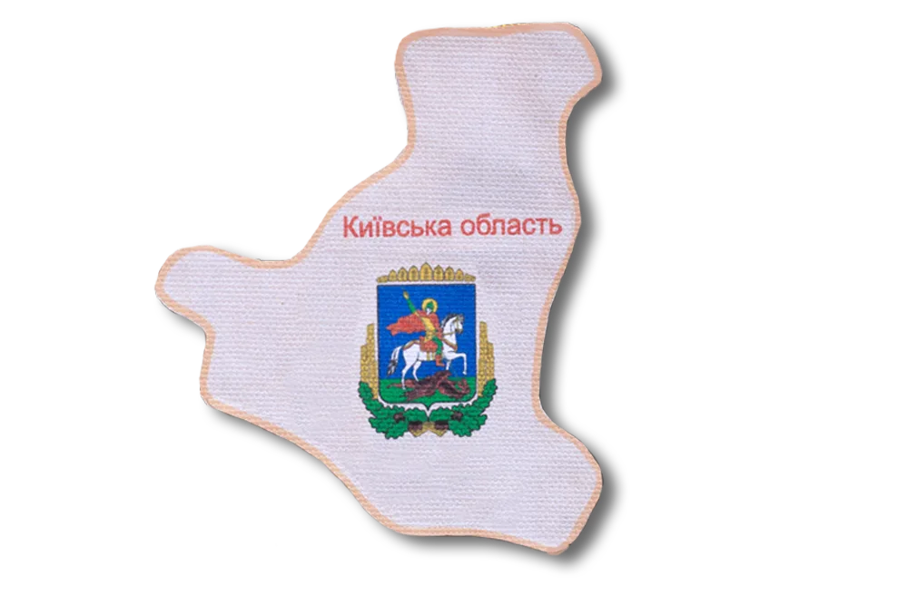Magnets Bead Embroidery Kit Kits for embroidery with beads magnets "Map of Ukraine" Kiev region