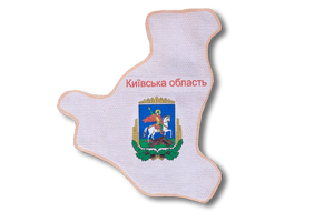 Magnets Bead Embroidery Kit Kits for embroidery with beads magnets "Map of Ukraine" Kiev region