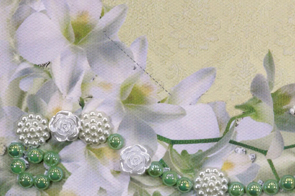 Photo Frame Bead Embroidery Kit Photo frame kit for bead embroidery Photo frame kit for bead embroidery "Delicate Lily of the valley"