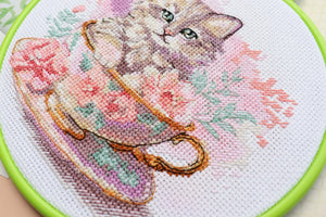 Cross Stitch Kit Cross-stitch kits Tea party