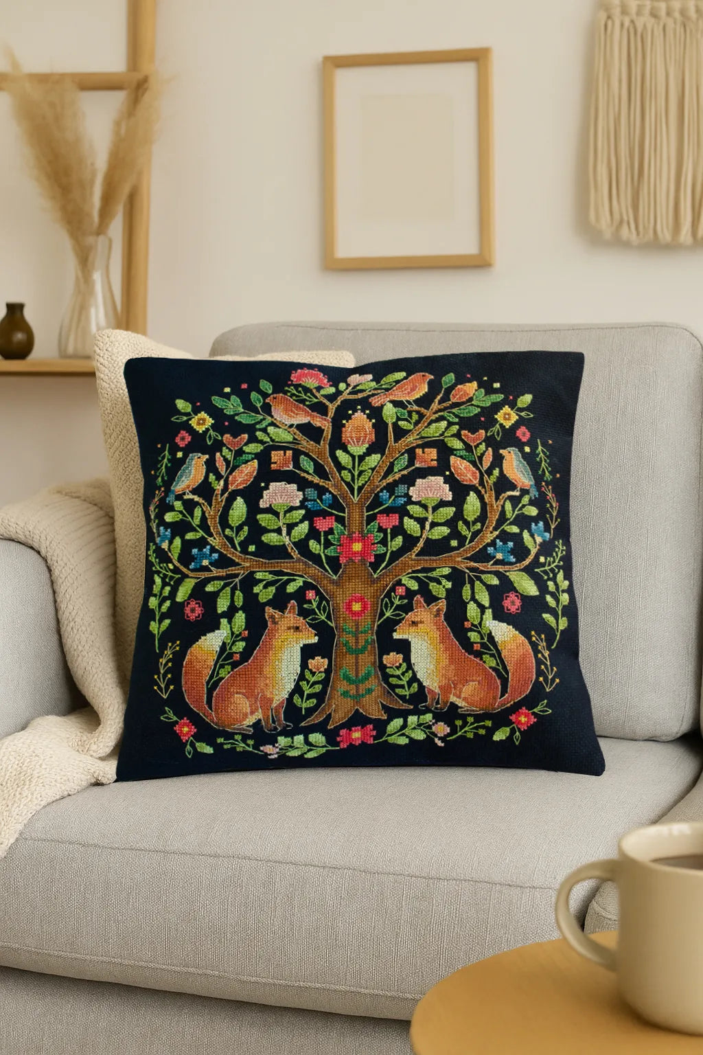 Cross Stitch Kit For Cushion Cross-stitch kits The Tree of Forest Tales (Ethnic themes)