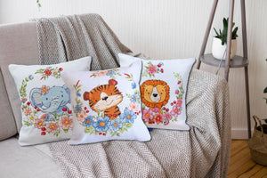 Cross Stitch Kit For Cushion Cross-stitch kits Tiger cub