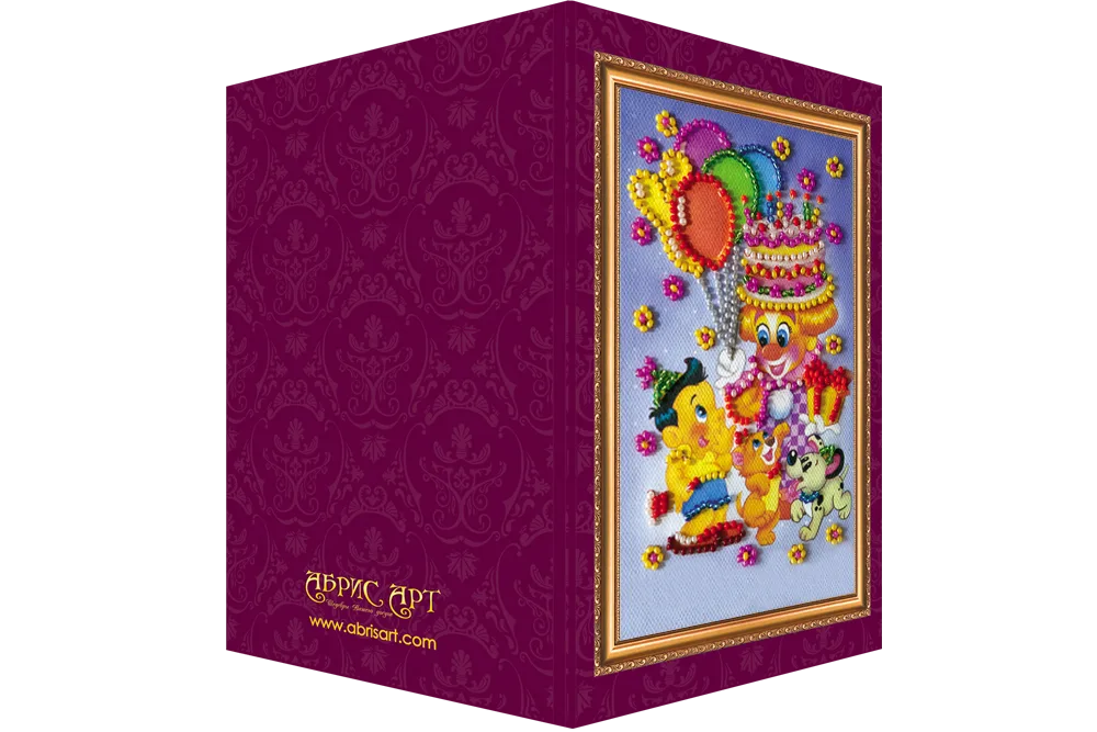Postcards Bead Embroidery Kit Postcard Bead embroidery kit Congratulations – 3