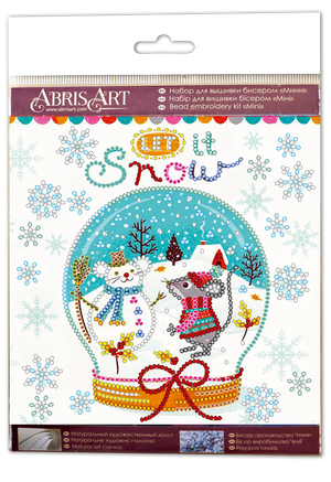 Bead Embroidery Kit Mini Bead embroidery kit Snowiness