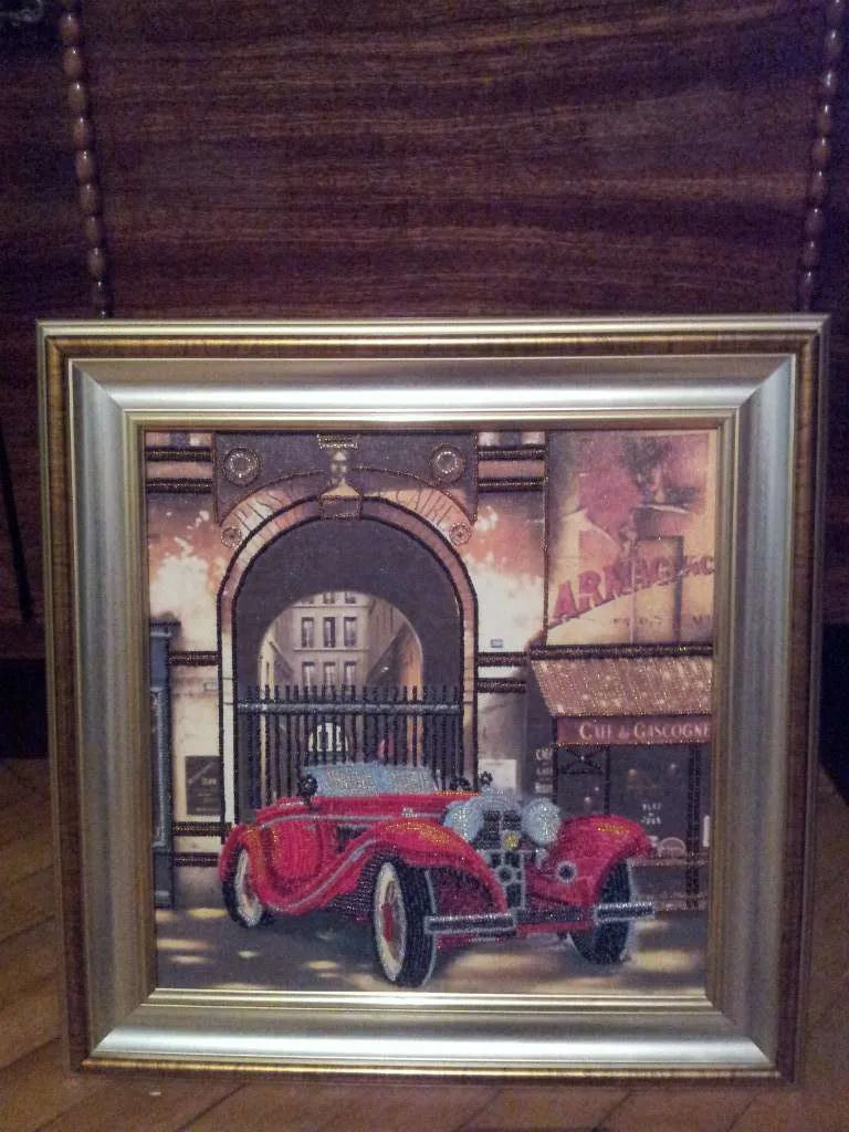 Bead Embroidery Kit Auto Retro – 1