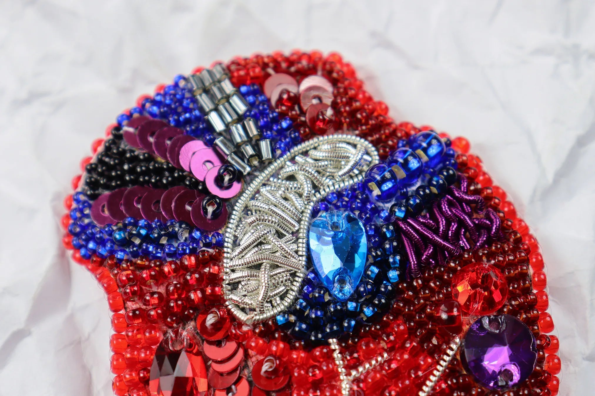 Brooch Embroidery Kit Decoration Heartbeat (Decoration)